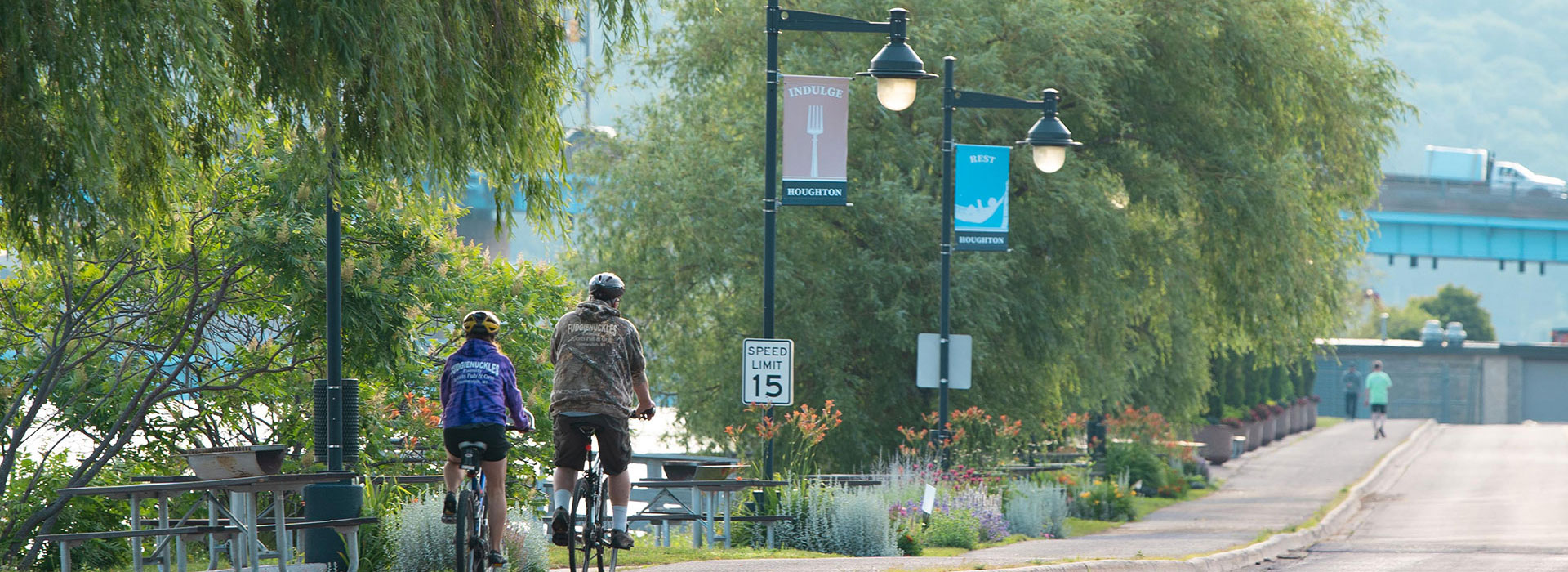 Houghton waterfront paved biking trail